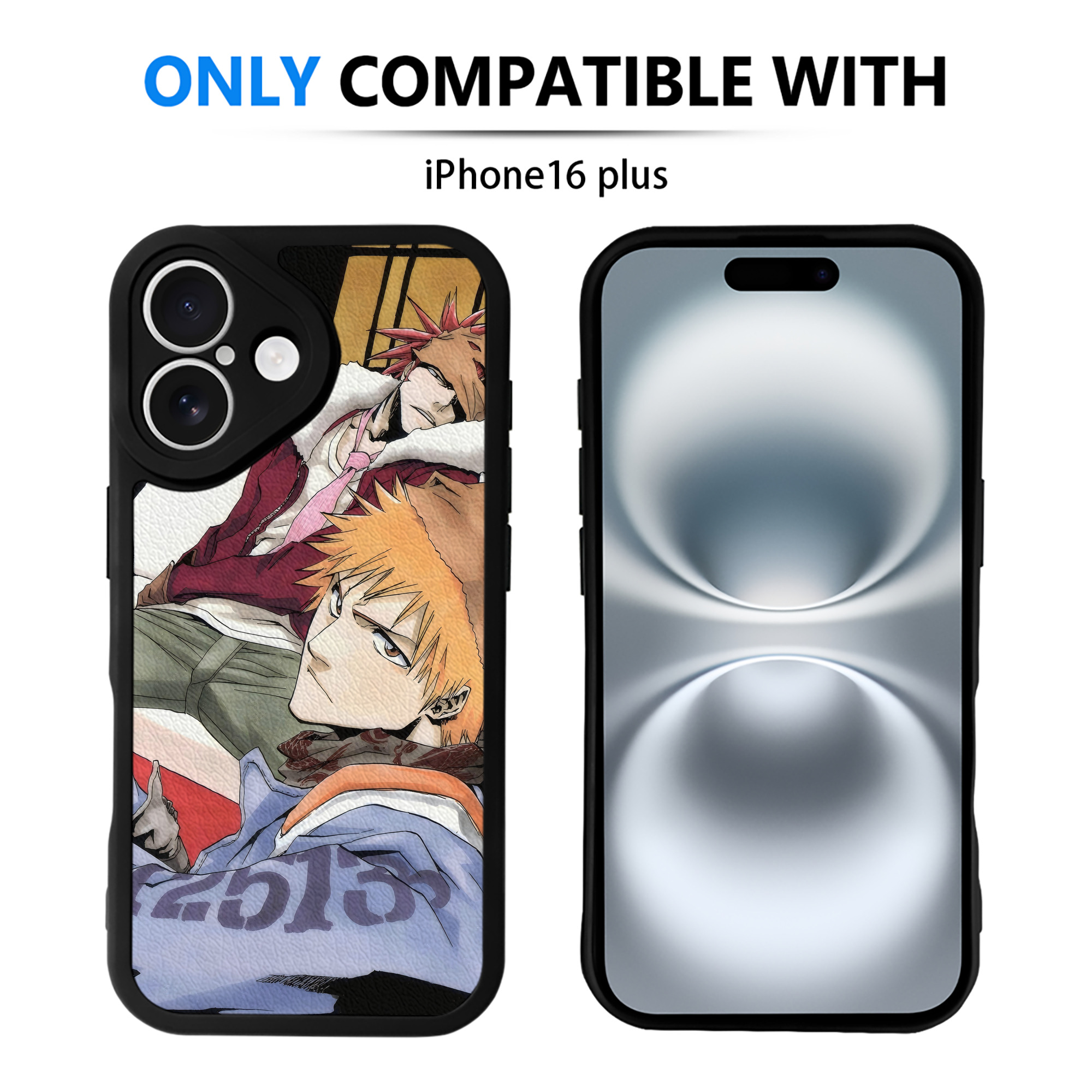 （画像用） ブリーチ BLEACH 【iPhone 16シリーズ対応】シリコンスマホケース（レザー調） 材質：シリコン